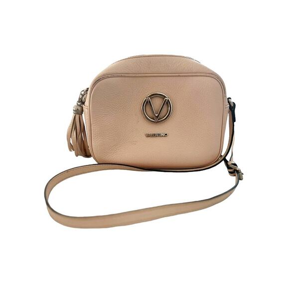 VALENTINO BY MARIO VALENTINO MIA Blush Pink SIGNATURE LEATHER CROSSBODY Bag - Picture 3 of 15